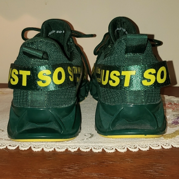 UMYOGO Women's Dark Green Blade Type Running Athletic Sneakers Eu 40.  Size 9 - Picture 6 of 10